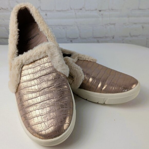 Baretraps Becky Rose Gold Furry Slip-On 9.5 - Picture 2 of 10